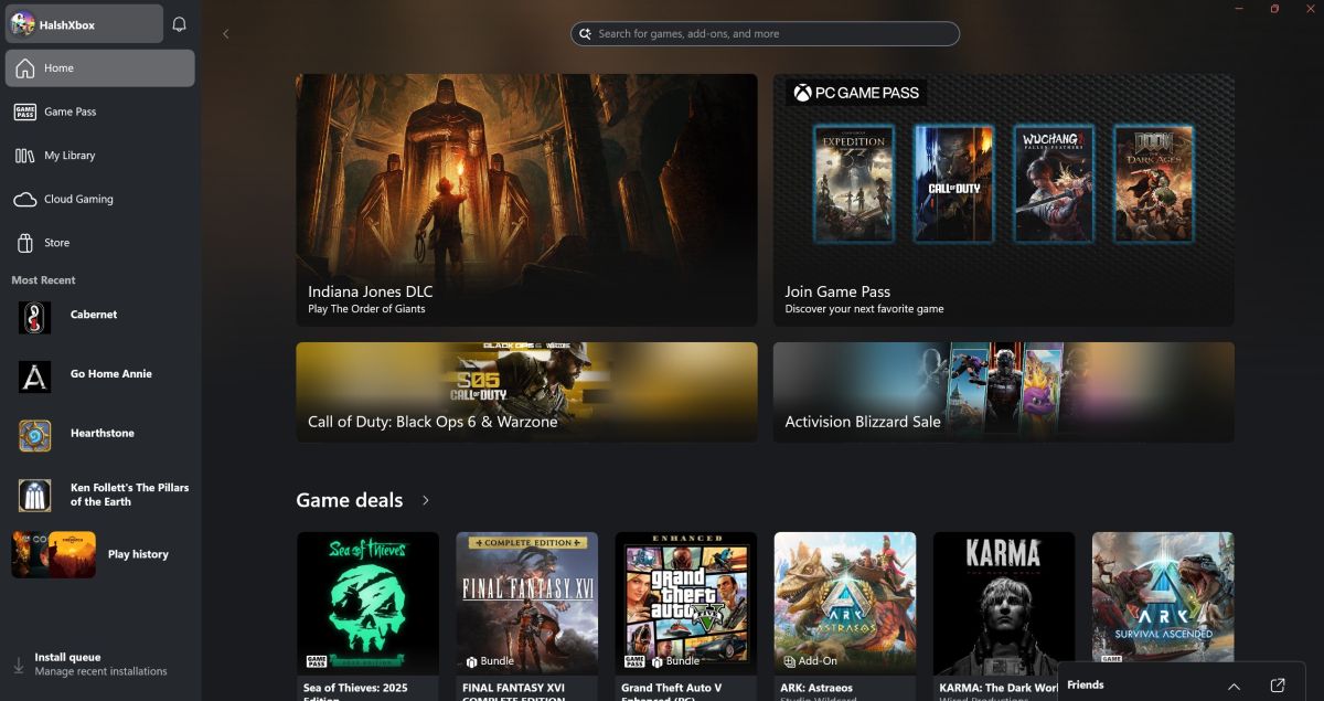 Xbox Steam app windows
