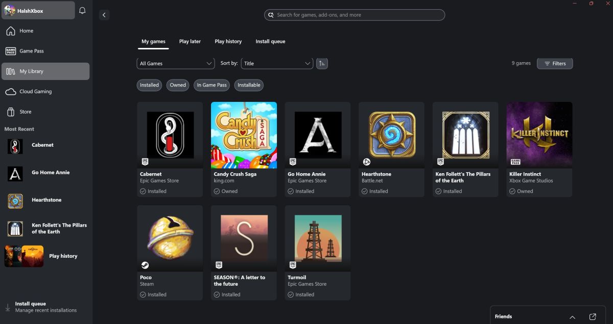 Xbox Steam app windows