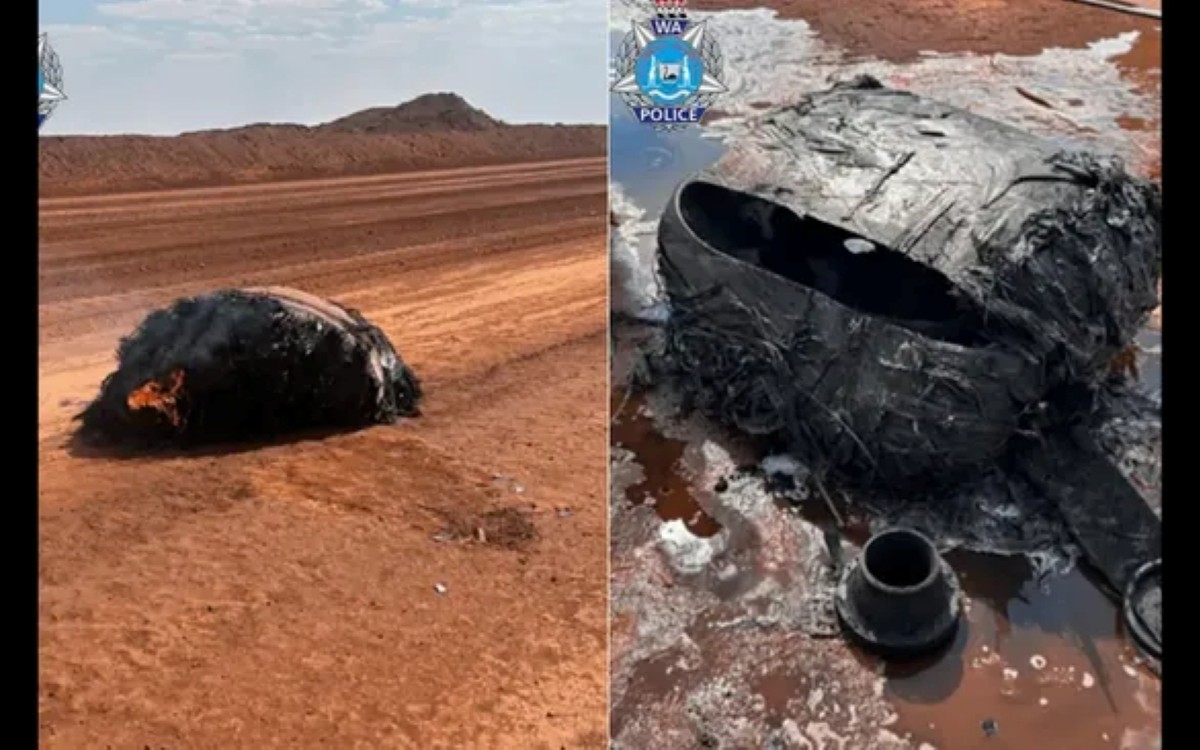 Débris spatial australie