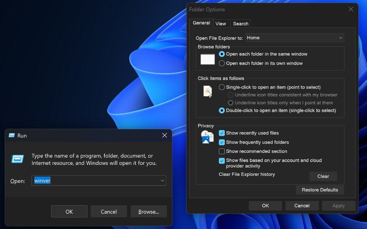Mode Sombre Windows 11