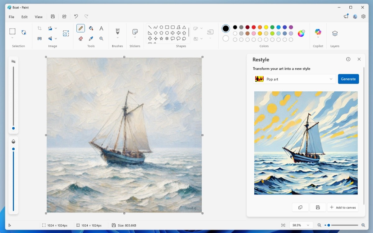 Vous ne savez pas dessiner ? Paint se charge de métamorphoser vos gribouillages en véritable œuvre d’art grâce à sa dernière mise à jour