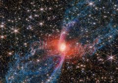 Nébuleuse araignée rouge télescope spatial James Webb