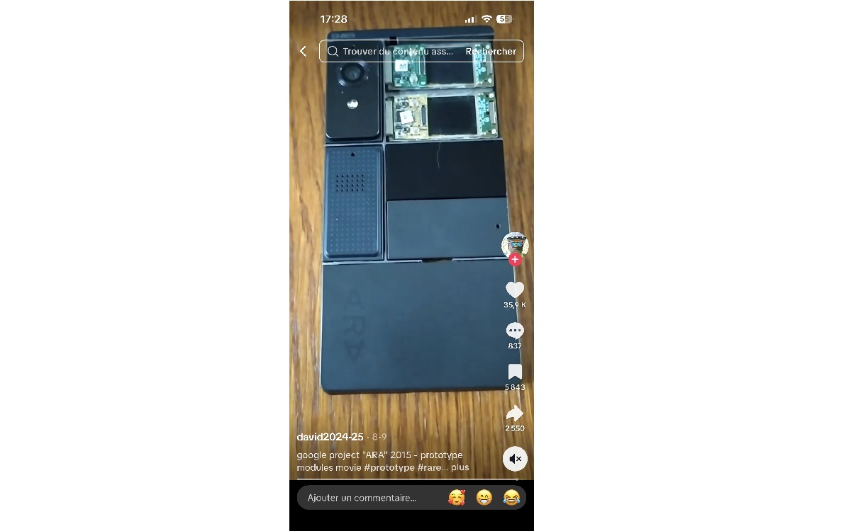 TikTok smartphone modulaire Google Project Ara
