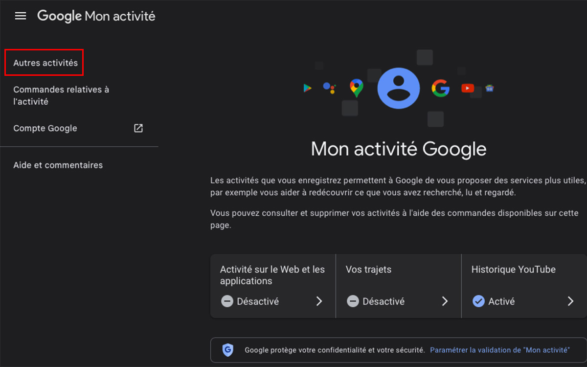 activité gemini PC