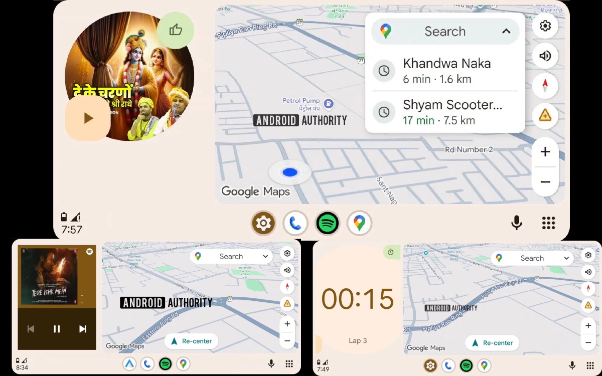 apercu widgets android auto