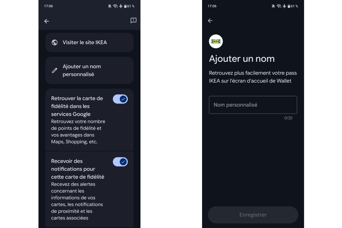 Google Wallet renommer
