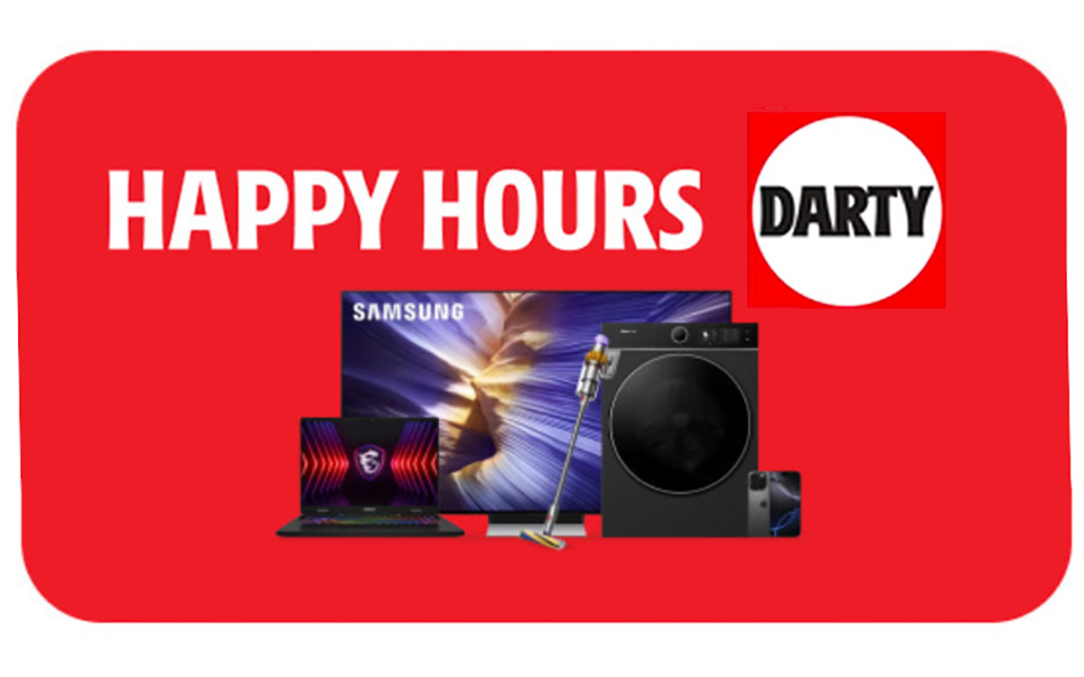 Darty organise des Happy Hours et casse les prix avec ce code, mais il va falloir faire vite !