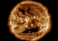 soleil visage halloween