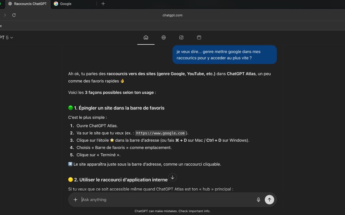 tuto navigateur chatgpt
