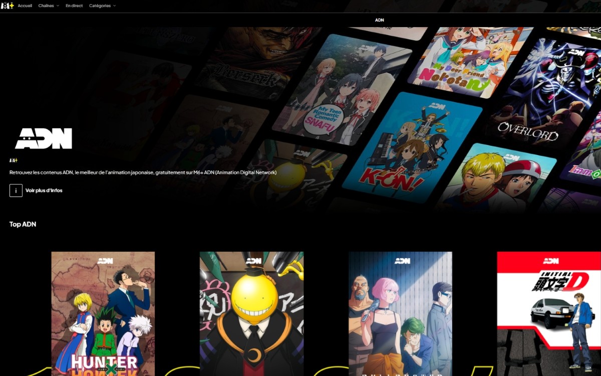 M6+ s’associe à ADN pour vous offrir gratuitement le meilleur de l’animation japonaise