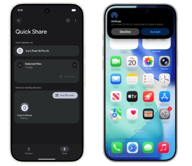 AirDrop Quick Share Apple