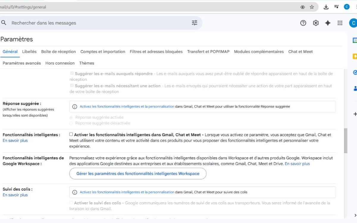 Gmail Smart Features