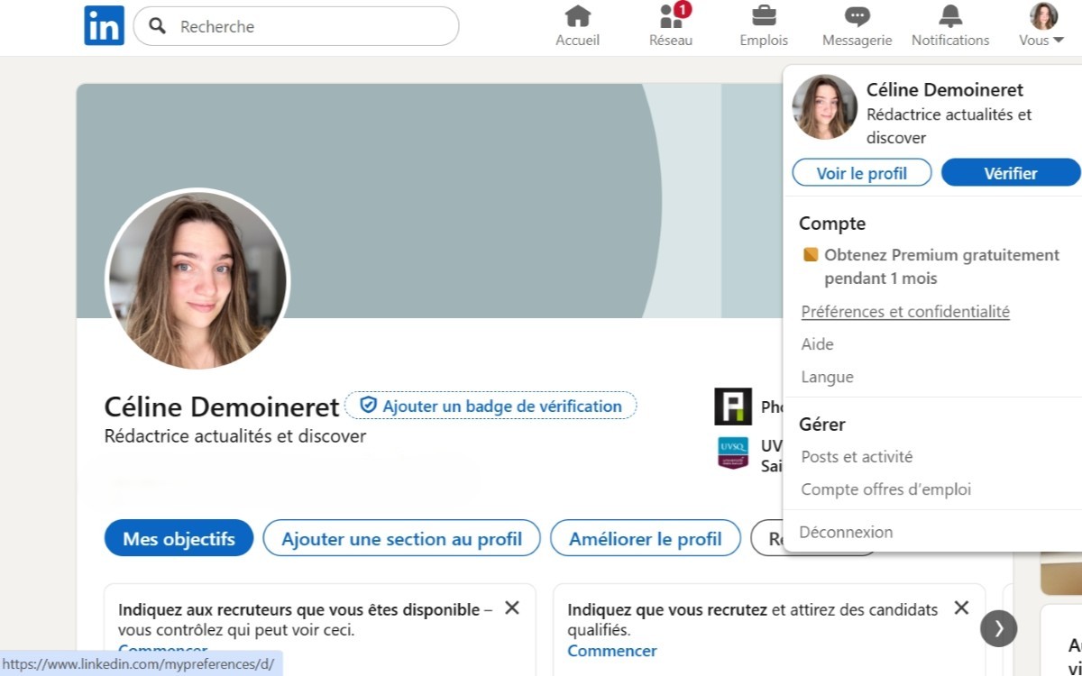 LinkedIN désactiver entraînement IA générative