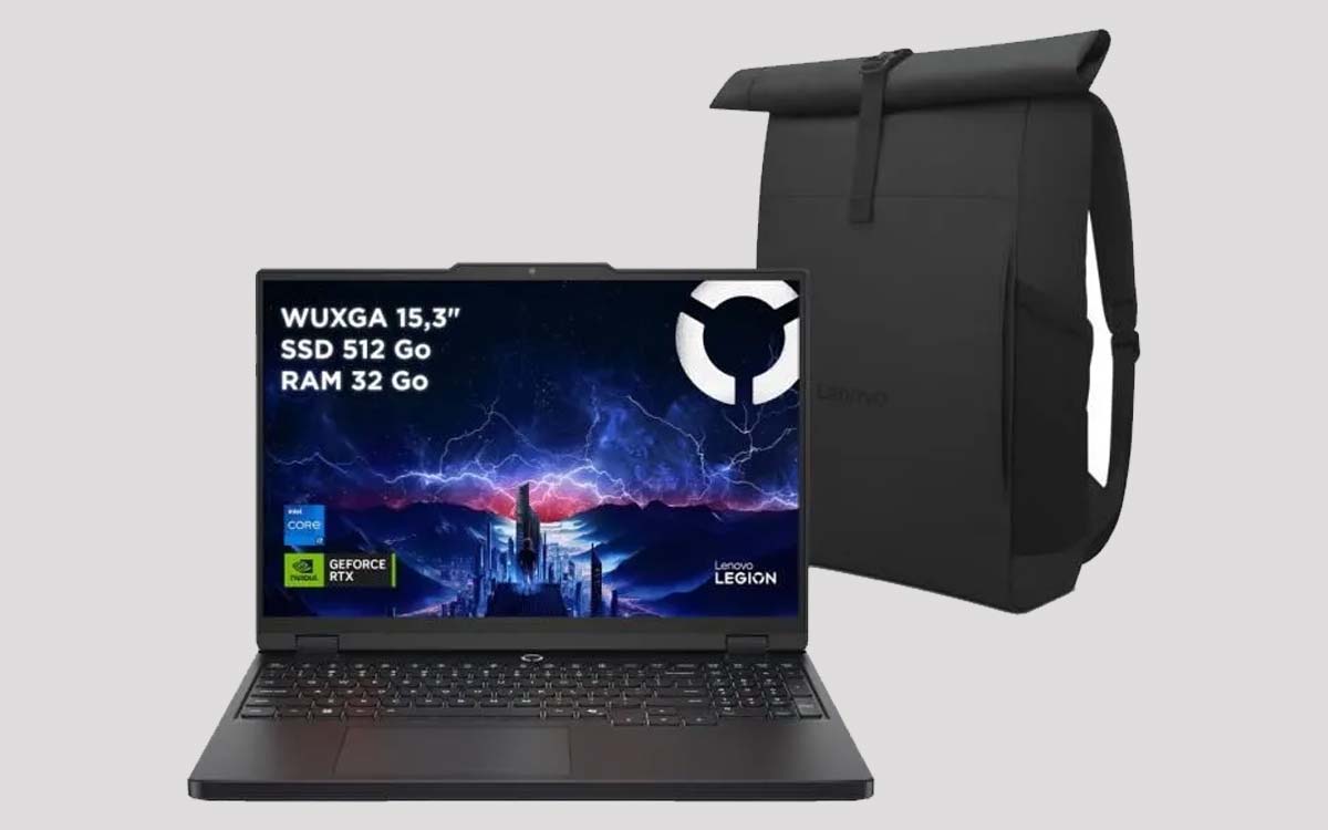 Lenovo Legion 5 avec RTX 5070 et une sacoche offerte : ce laptop gamer ultra-performant est à un prix choc !