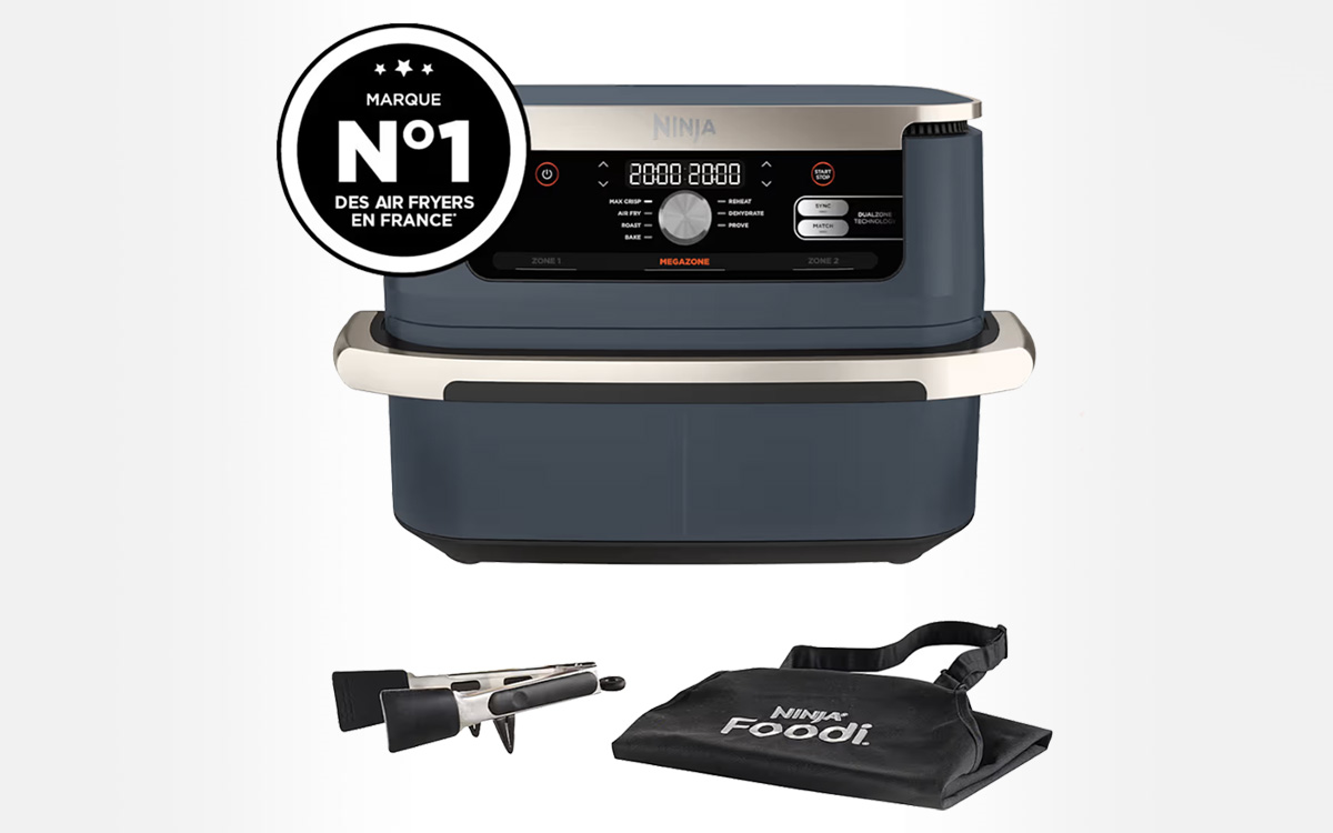 Le airfryer Ninja Foodi Flex de 10,4L avec ses accessoires offerts passe à petit prix pour le Black Friday, vite !
