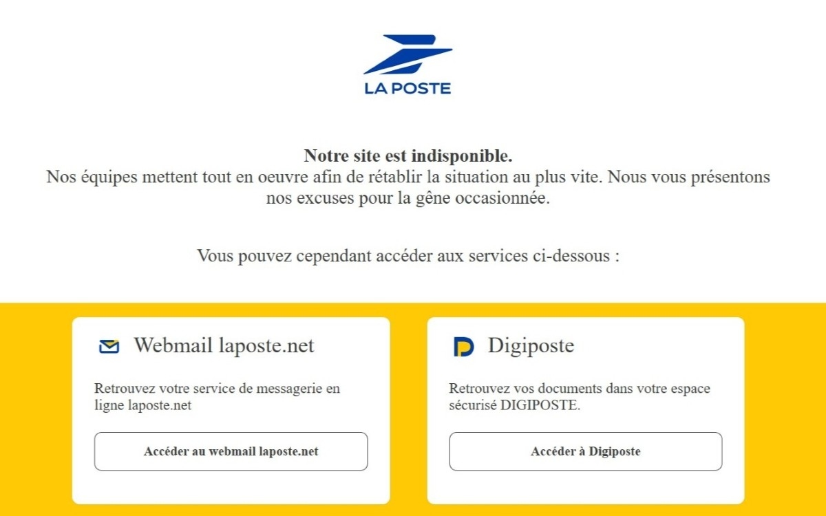 La Poste cyberattaque panne colissimo