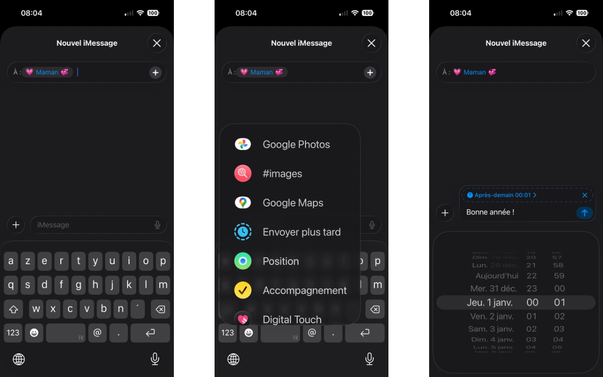 Programmer SMS iPhone