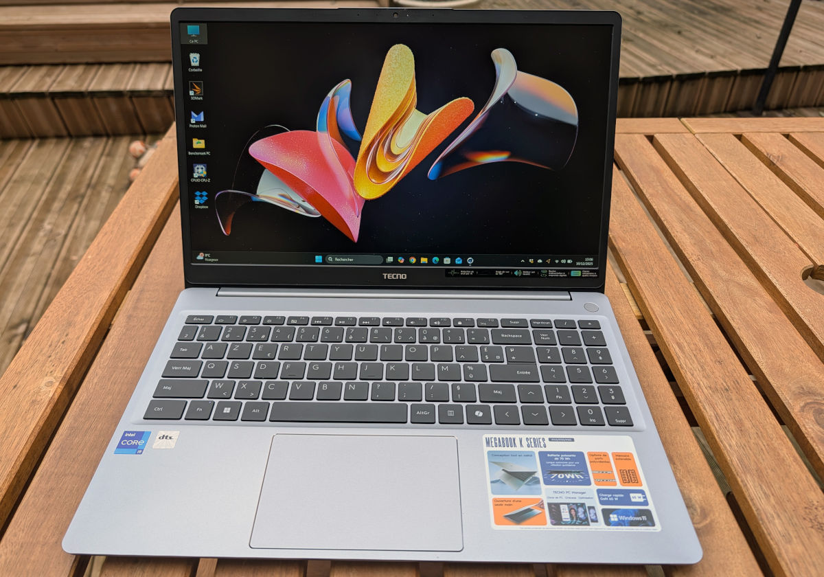 test tecno megabook k15s