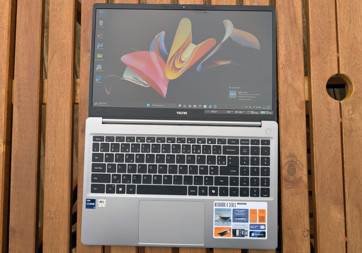 test tecno megabook k15s