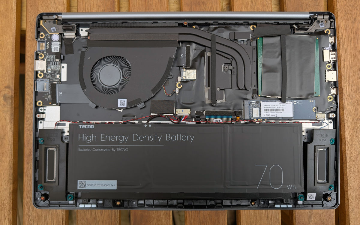 test tecno megabook k15s