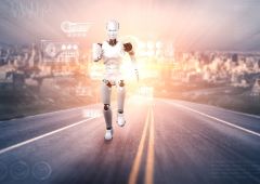 Robot Figure AI qui court