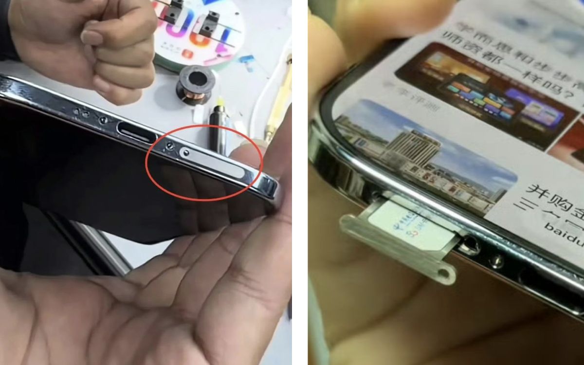 Slot carte SIM iPhone