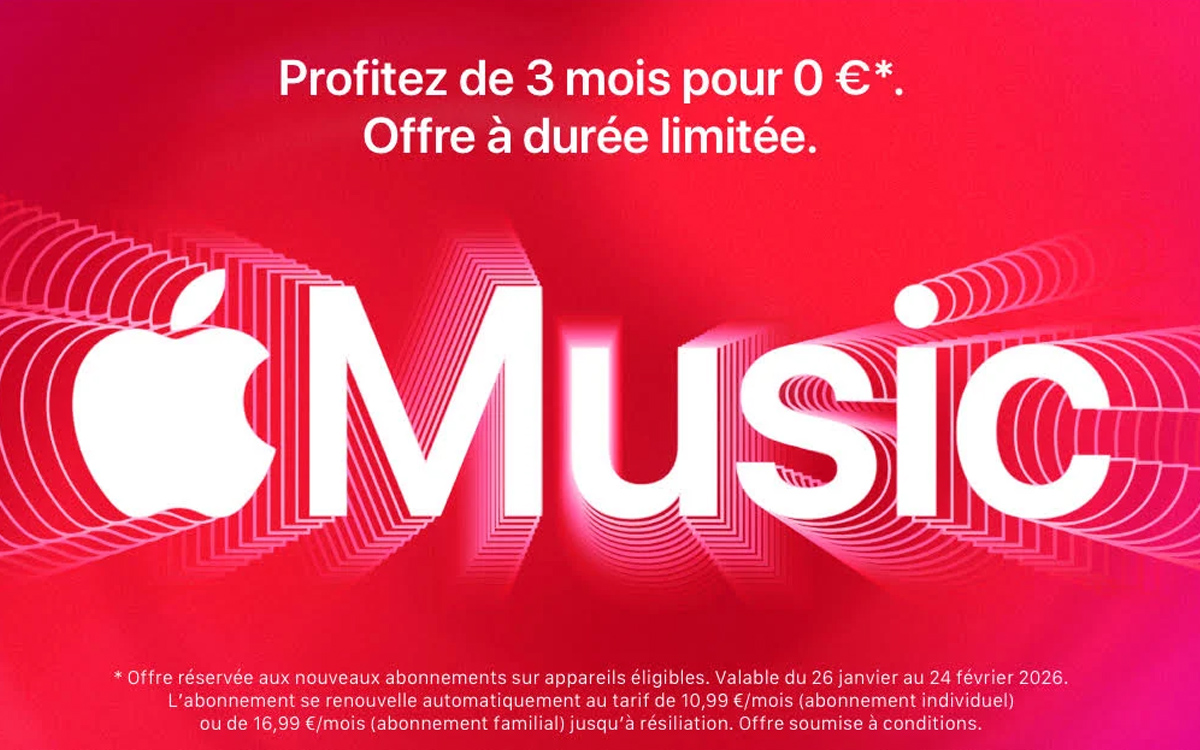 apple music 3 mois gratuits