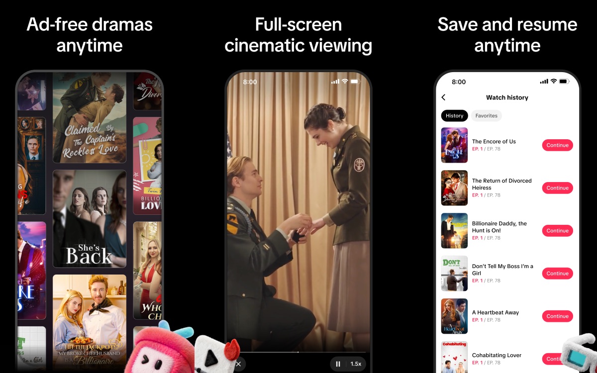 TikTok veut nous scotcher à l’écran avec PineDrama, sa nouvelle appli de fictions courtes