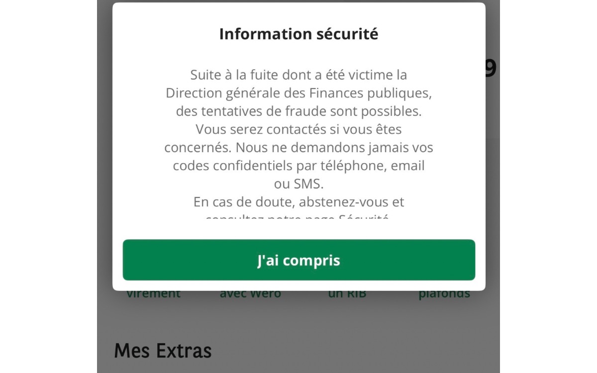 Piratage DGFiP 1,2 million IBAN