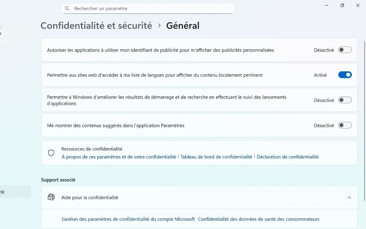 Windows 11 désactiver notifications Général