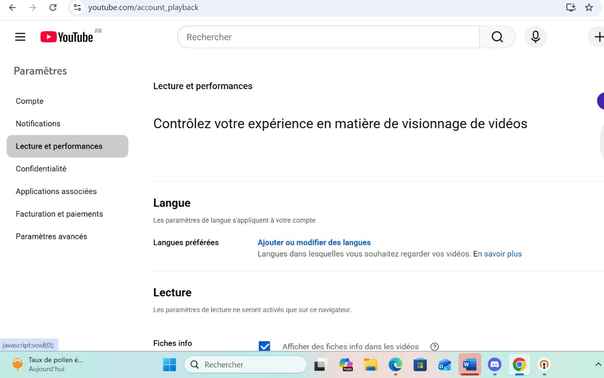 YouTube doublage automatique IA Langues préférées