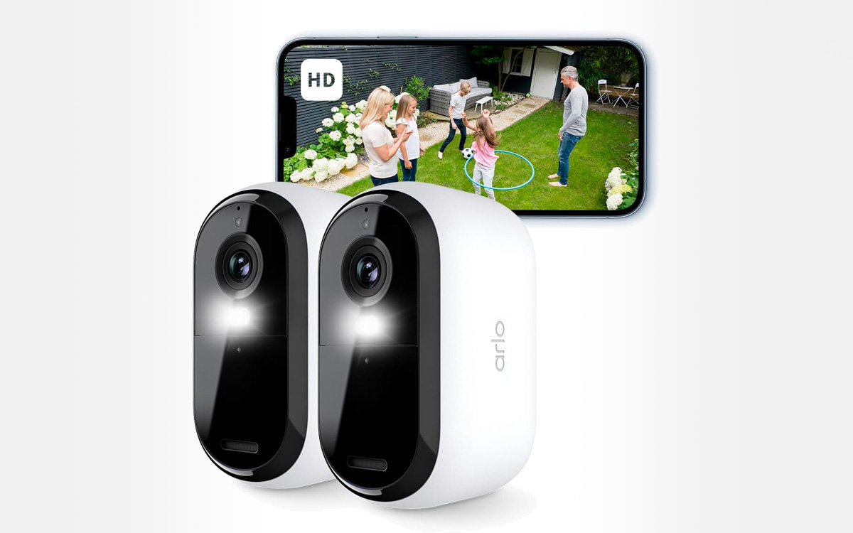 Caméra de Surveillance WiFi Extérieure Sans Fil Arlo Essential 2 HD