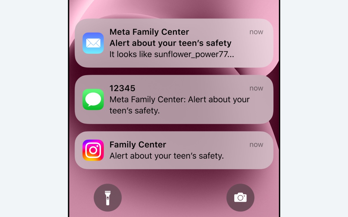 instagram alertes enfants