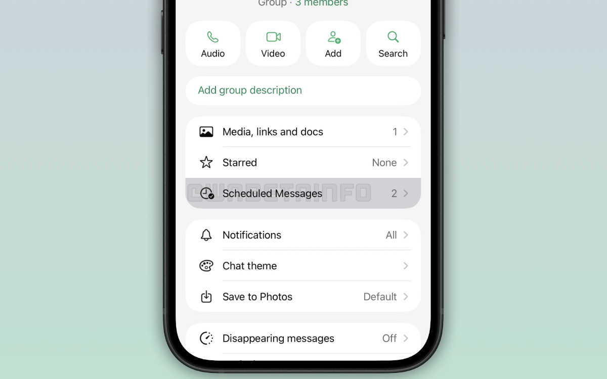 whatsapp message programmé