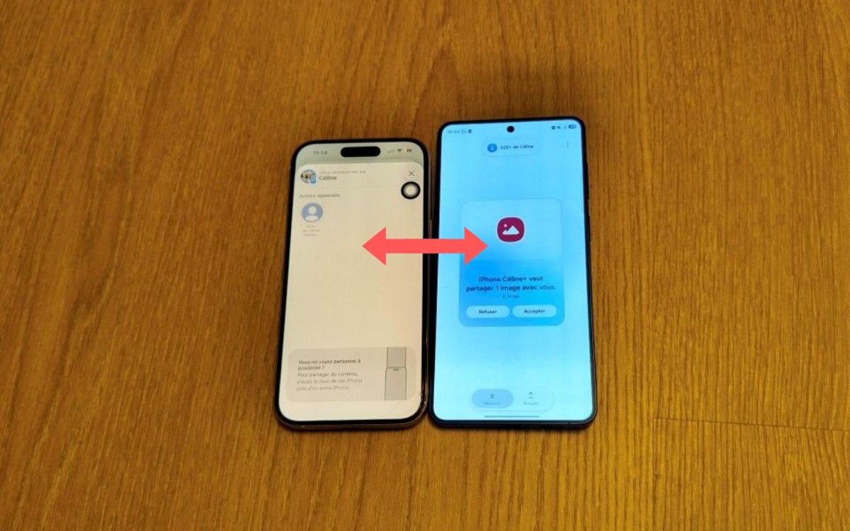 Apple AirDrop compatible Quick Share Samsung Galaxy