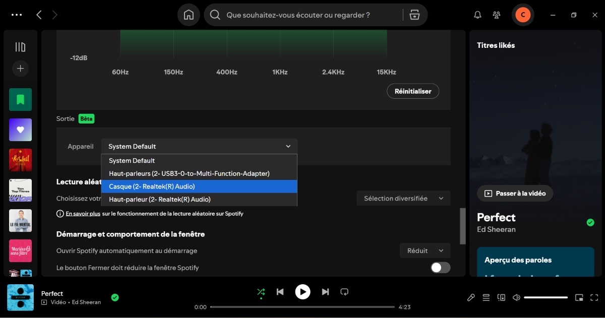 Spotify mode exclusif