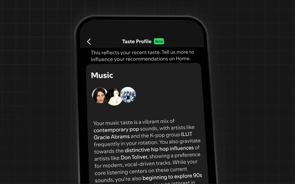 Taste Profil sur Spotify