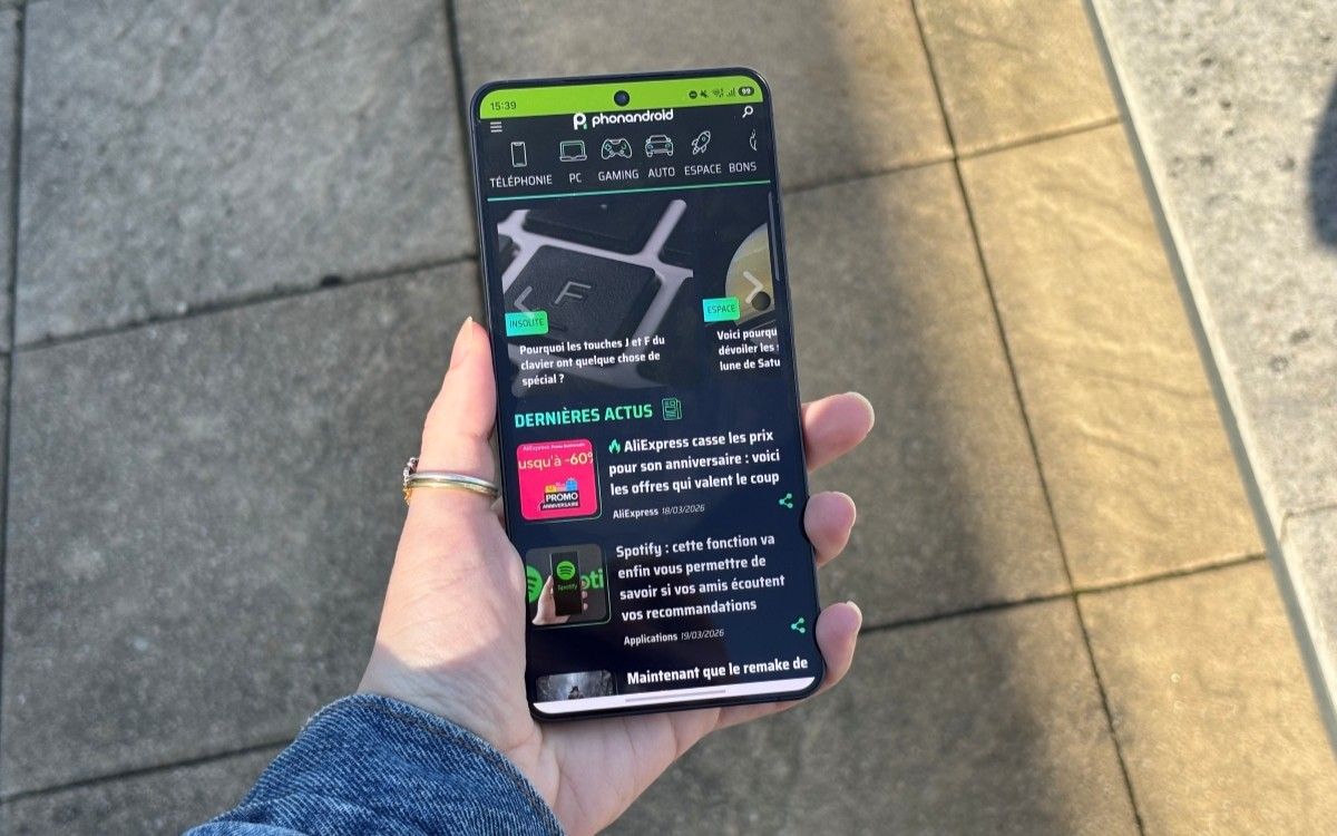 Test Samsung Galaxy S26+ extérieur