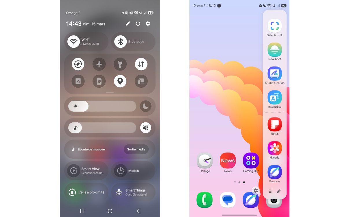 Test Samsung Galaxy S26+ interface