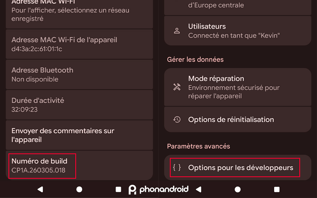 tuto android coup de jeune
