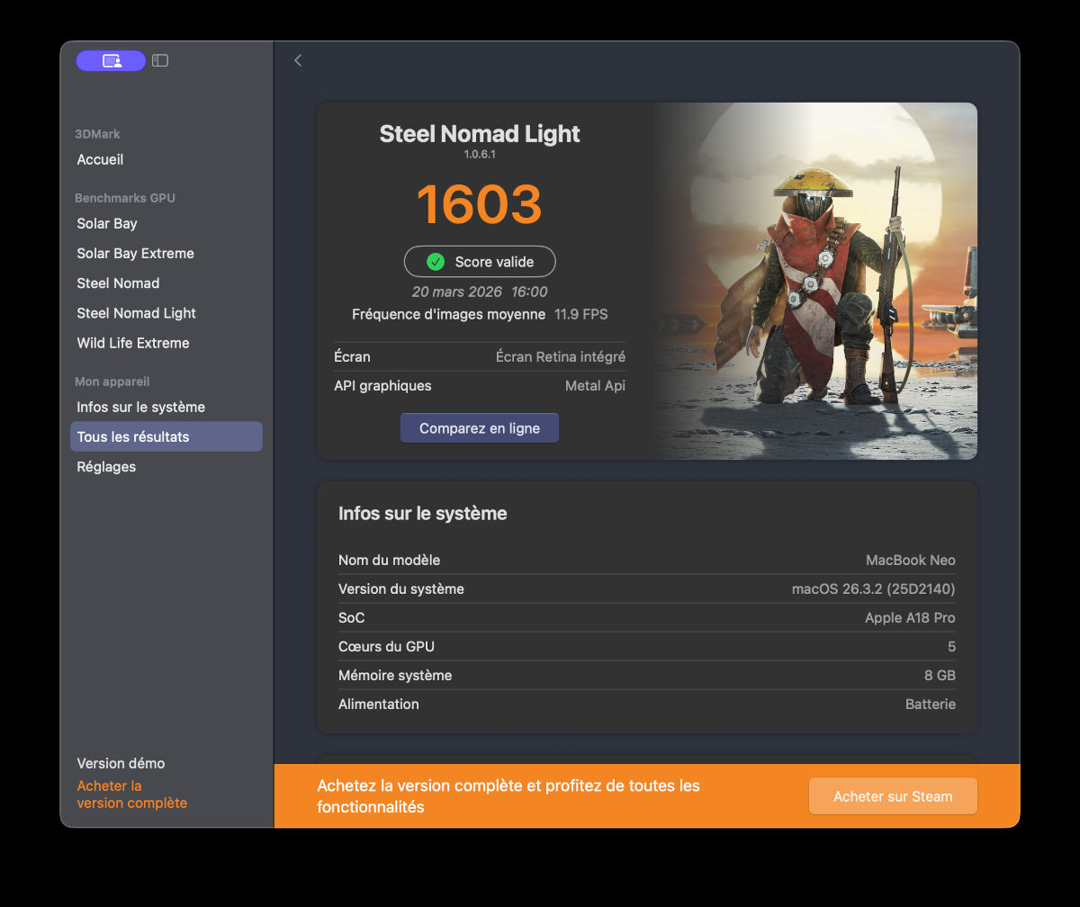 apple macbook neo test