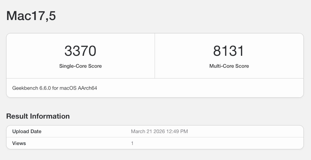apple macbook neo test