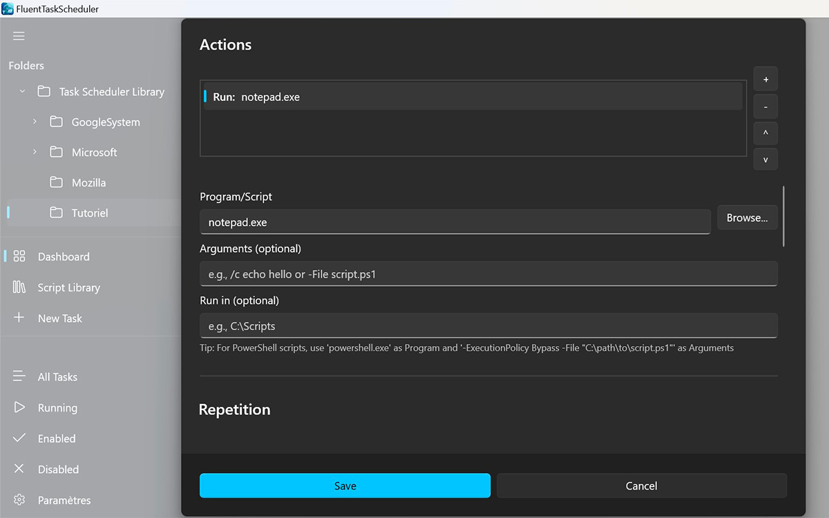 tutoriel planificateur tâches windows
