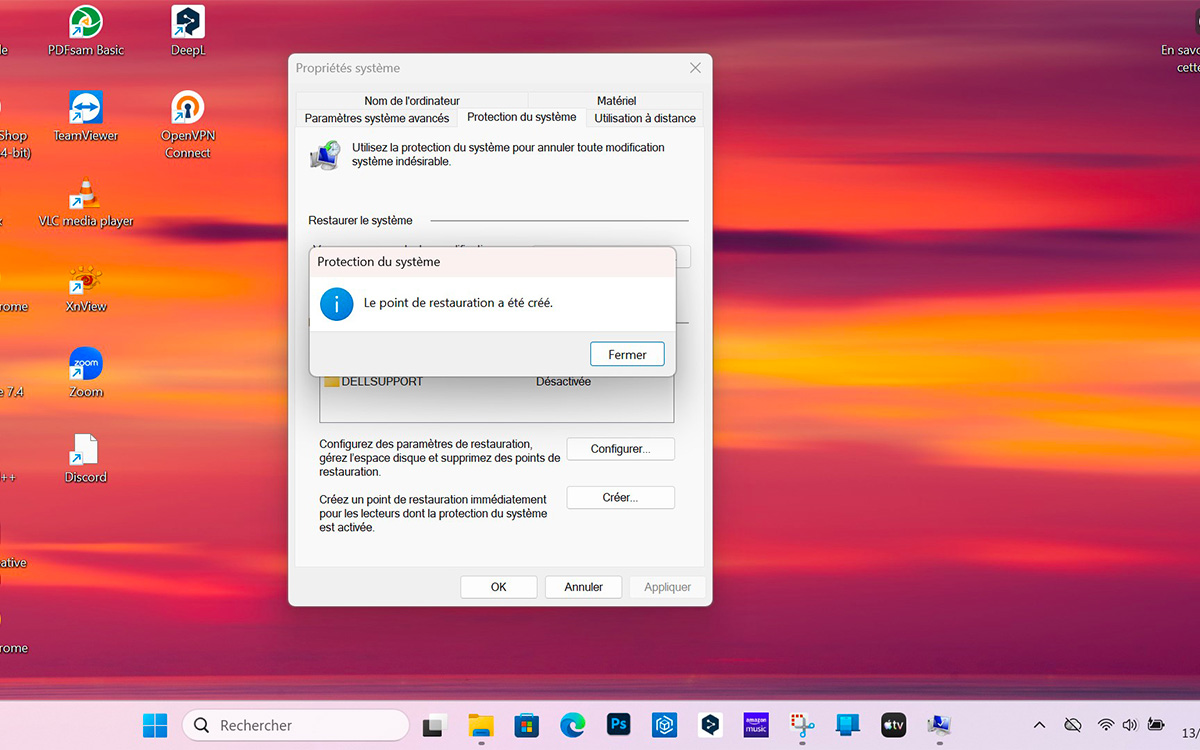 tutoriel restauration windows 11