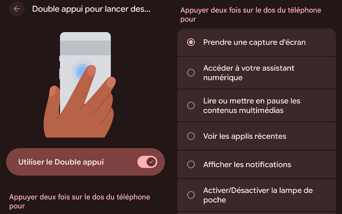 tuto google pixel double appui