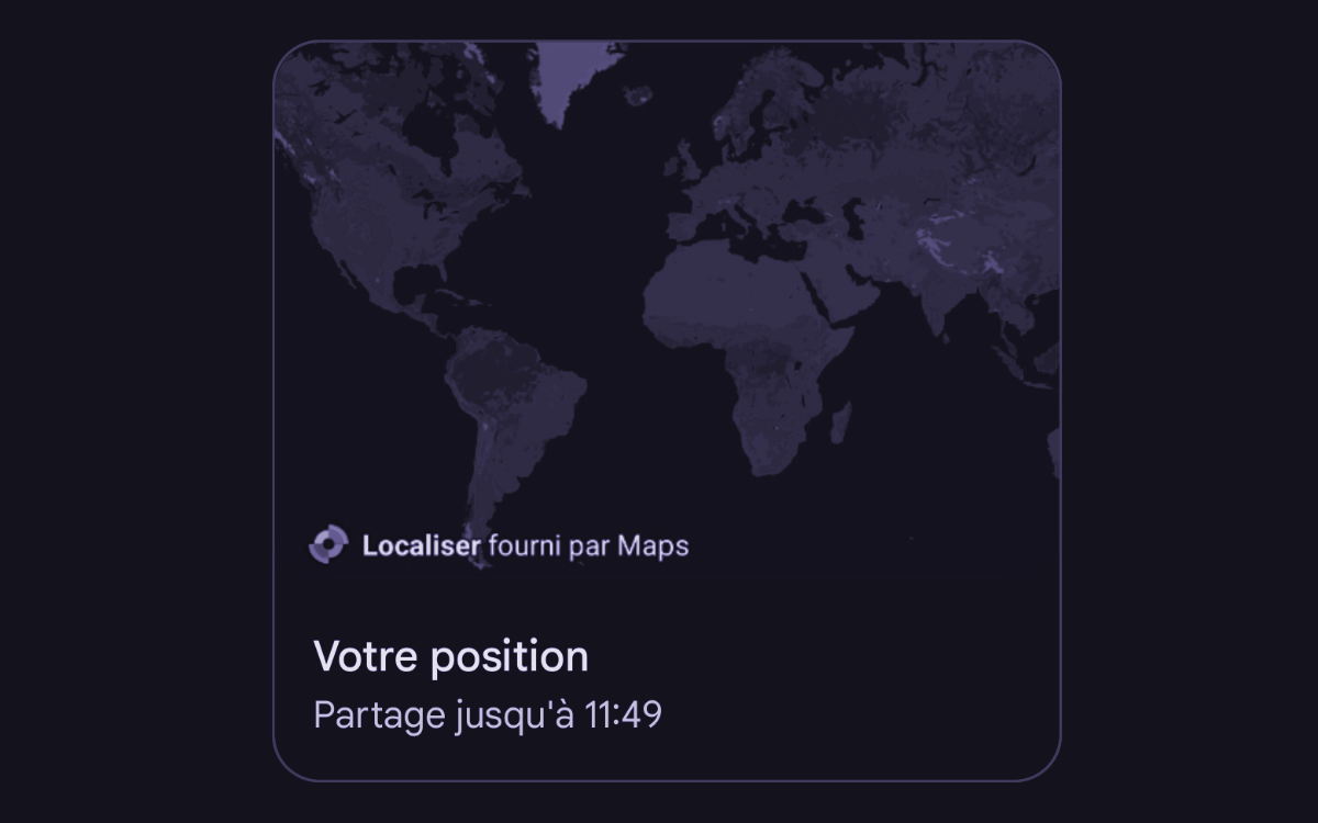 google messages partage localisation
