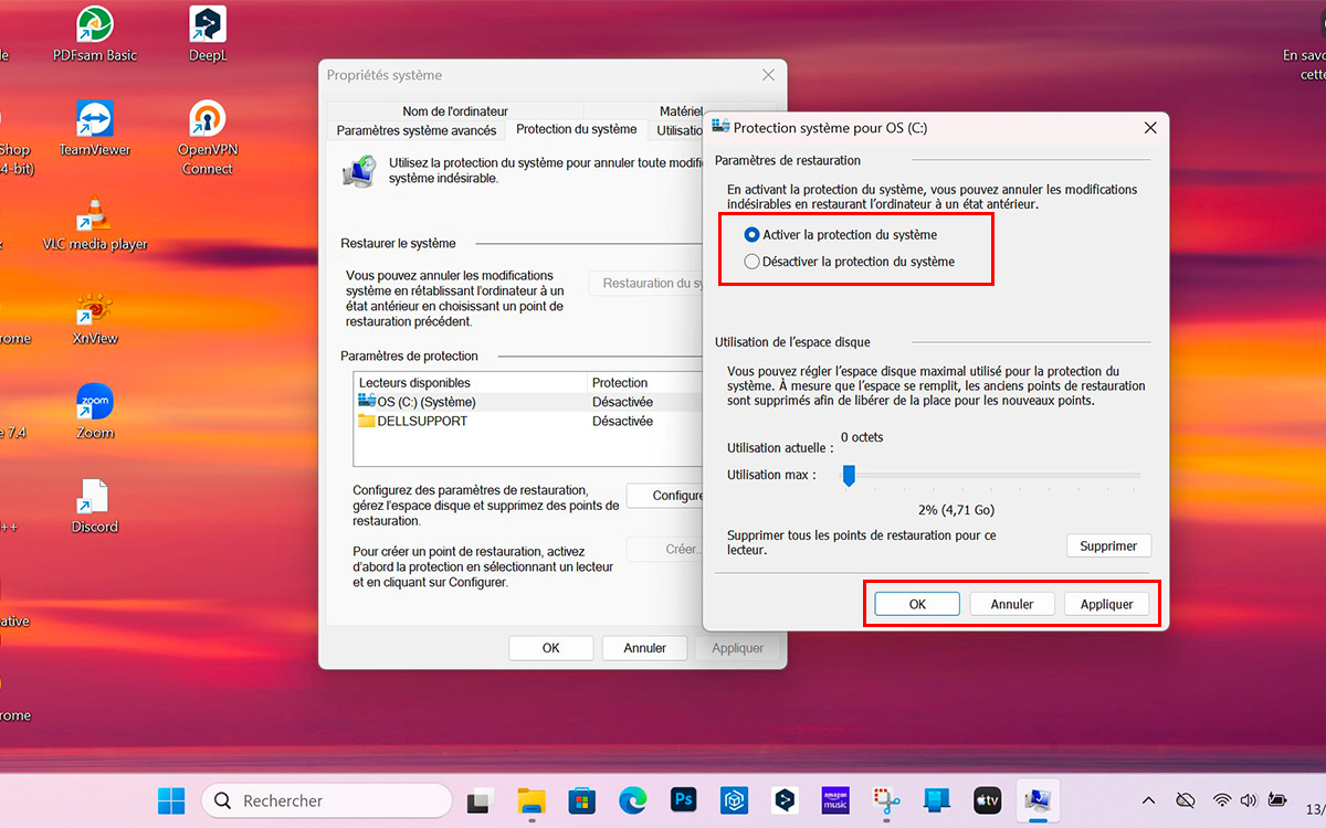 tutoriel restauration windows 11