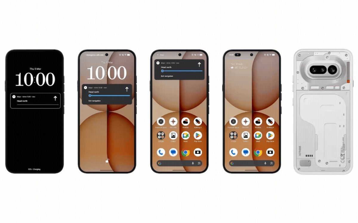 Nothing OS Phone mises à jour en direct