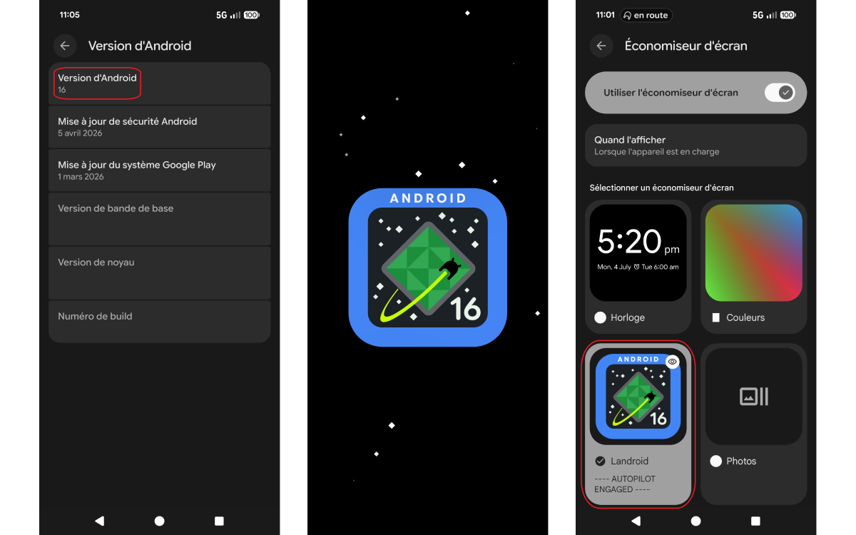 Easter Egg Android 17 sur Android 16
