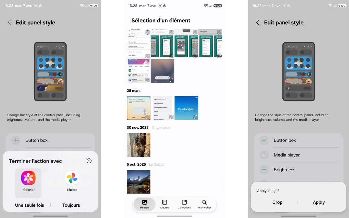 Good Lock QuickStar nouveauté One UI 8.5 arrière-plan bouton